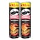 Pringles Hot and Spicy Potato Chips, 200g Pack of 2