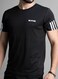 Mei Stylish Men T-Shirt And Shorts Set Suitable For Indoor And Outdoor, XL Size, Black