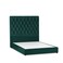 In House Madrid Velvet Bed Frame - Single - 200x120 cm - Dark Green