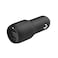 Belkin Boost Charge Dual USB-A Car Charger Black 24W