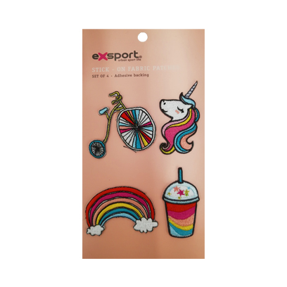 Exsport Stick On Fabric Patches Assorted Set of 4