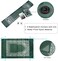 Portable Muslim Prayer Rug with Compass Pocket Size Prayer Mat compass Qibla finder with Booklet Waterproof Material (Dark Green)