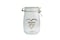 GLASS STORAGE JAR WITH GOLD 1000ML