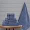 Comfy 8 Piece Highly Absorbent Combed Cotton 550 GSM Hotel Quality Towel Set - Dark Blue