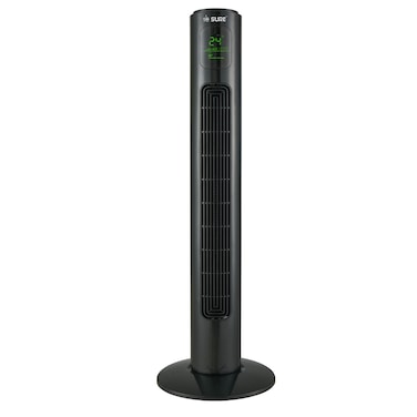 Sure Tower Fan with Remote Control STF36AZ, 3 Speeds, Black
