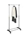 Multipurpose Garment Rack Silver/Black Medium