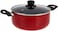 Flamingo Casserole With Lid And Open Fry Pan, Black/Red, 22 cm + 26 cm, Fl6519Cwst
