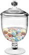 Frexmall Apothecary Jar With Airtight Lid In Premium Acrylic, Cookie Jar, Decorative Weddings Candy Buffet, Elegant Storage Jar, 40.5-Ounce