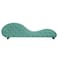 In House Romantic Chaise Longue Luxury And Romantic Design Sofa With Bed Mode Upholstery Pattern Of Velvet Fabric - Light Turquoise