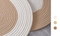 Hand Woven Jute Tassel Living Room Carpet With Anti Slip Bottom (Size 70×40CM)