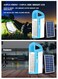 Sonashi Rechargeable 3 Side Lantern With Solar Panel SEL-697SP Blue 15x6.5x20cm