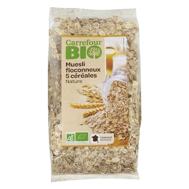 Carrefour Bio 5 Cereals Flake Organic 500g