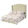 In House Maldives Velvet Bed Frame - Queen - 200x140 cm - Beige
