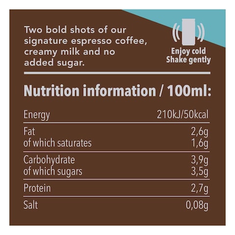 Starbucks Doubleshot No Added Sugar Espresso Coffee Drink 200ml