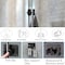 SHOWAY Broom Mop Holder Wall Mount, Wall - Mount - Mop Clips 4 Pack Self-Adhesive Mop Grippers Heavy Duty Broom Hanger for Laundry Room Garden Tool Holder Bathroom Accessories (Black)