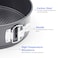 Decdeal - 9-Inch Cake Pan with Non-stick Bottom Round Cake Pan Springform Cake Tins Baking Tool for Birthday Cake Party Dessert Restaurant Kitchen Gadgets Dishwasher Safe