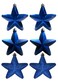 10cm Hanging Star 6Pcs
