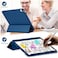 TRON Case for iPad Air 5/4 (2022/2020 5th/4th Generation 10.9-Inch) with Pencil Holder, Support 2nd Pencil Charging, Slim Tablet Cover with Soft TPU Back, Auto Wake/Sleep (Blue)