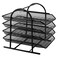 Lavish Metal Mesh Desk Organizer Box Office A4 Paper Organizer Document File [3 Units], Each 1 Pcs