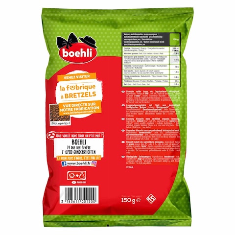 Boehli Organic Salted Pretzel Sticks Bag 150g