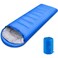RAG&amp;SAK Outdoor Travel Camping Summer Camping Sleeping Bag 200g Warm Cold Envelope Hooded Soft Waterproof Camping Hiking Backpacking (Blue)