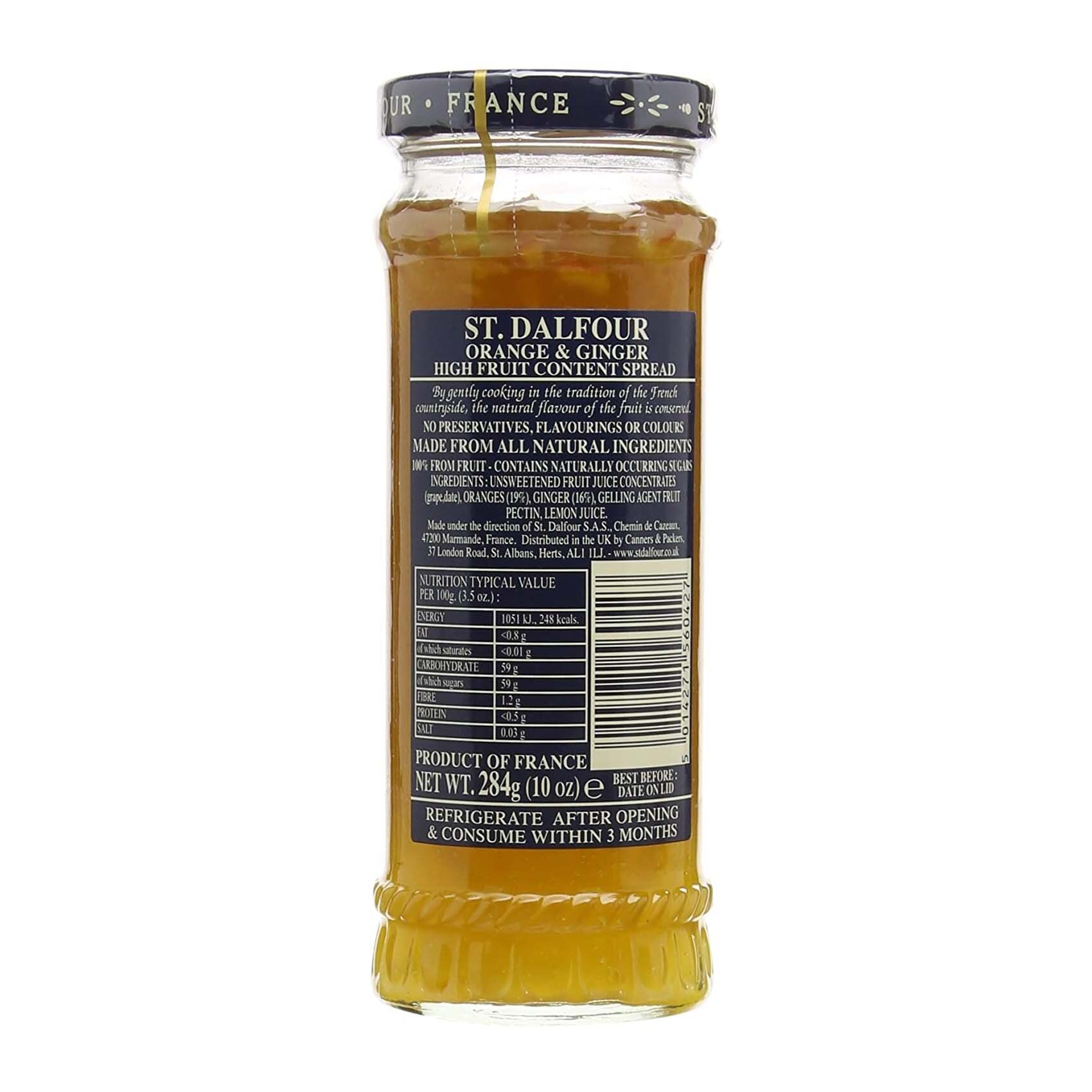 St.Dalfour Jam Orange And Ginger Fruit 284 Gram product thumbnail 2