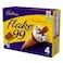Cadbury Flake 99 Cone Ice Cream 125ml Pack of 4