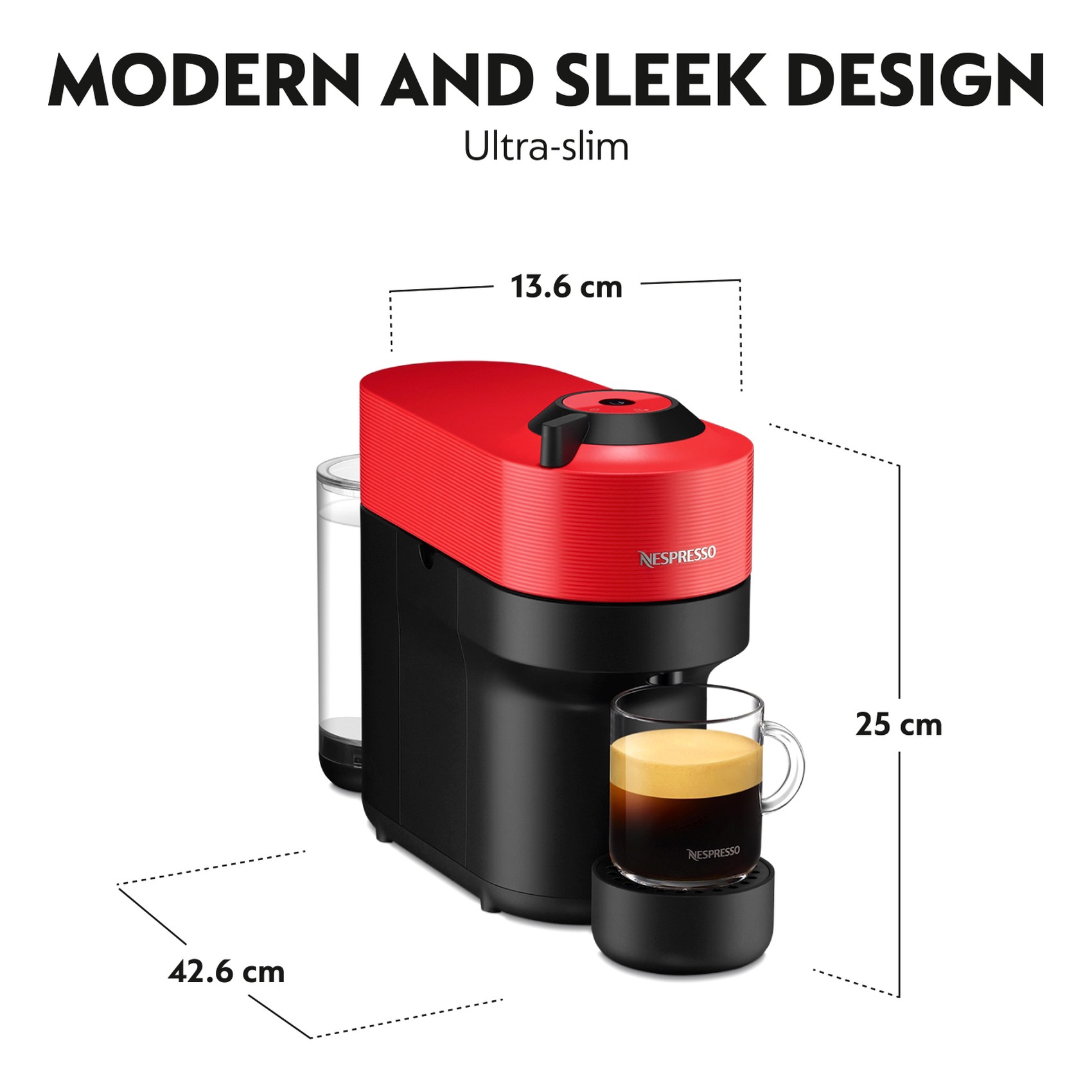 Nespresso Vertuo Pop Coffee Maker Spicy Red