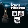 Toby&rsquo;s 2 Pieces TY-100PRO H13 200W/Pair LED Headlight Bulb Assembly 20000/Pair Lumens Xtreme Bright With Color Temperature 6500K