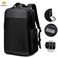 Artic Hunter Golden Wolf Travel Daypack Water Resistant Anti-Theft 17 inch Shoulder bag with built in USB port and 3-Digit Combination Lock for Unisex GB00397 Black