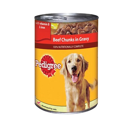 Pedigree Dog Food Beef Chunks 400GR Online Carrefour Lebanon