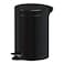 Hotel Safe 5L Round Pedal Bin-Black