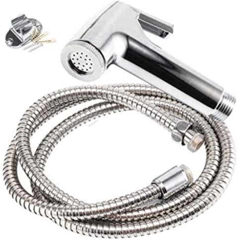 Generic Bidet Spray Chrome Hygienic Toilet Shower Head Hose Set Muslim