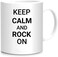 Papeyone Keep Calm And Rock On 2 Side Printed Mug