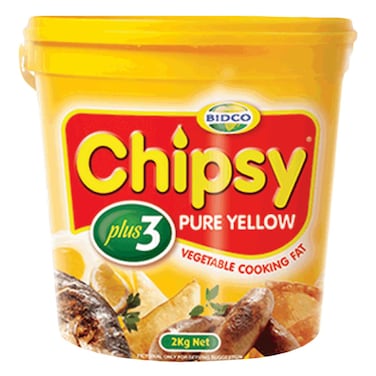 Bidco Chipsy Pure Yellow Vegetable Cooking Fat 2kg