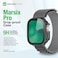 Amazing Thing Marsix Pro designed for Apple Watch Ultra 49mm case cover with built in Tempered Glass Screen Protector - Space Gray