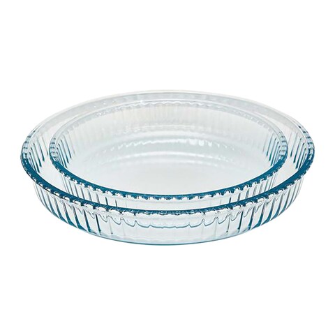 Brwart Rounded Dishes Oven Glass Set - 2 Piece