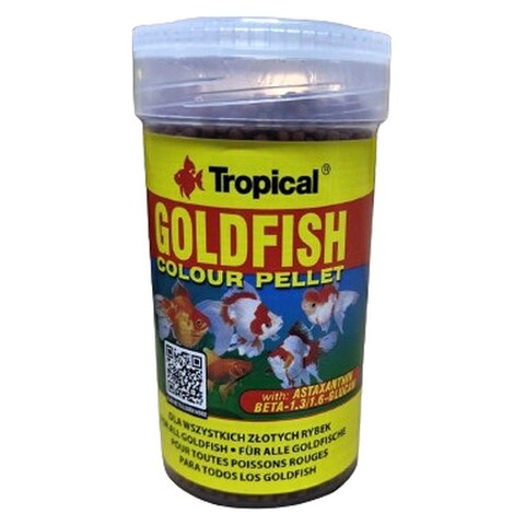 Buy Tropical Goldfish Colour Pellet 100ml in UAE