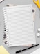 Lowha Spiral Notebook With 60 Sheets And Hard Paper Covers With Graphic Circles Design, For Jotting Notes And Reminders, For Work, University, School