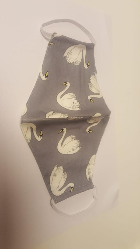 Pikkaboo Washable Mask - Adult Grey Swan