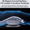 Jsbvm Lumbar Massager, Waist Massager, Spine Aligner Device, Spinal Decompreeesion, Lumbar Traction Device, Stretcher, With Heat Function, Ideal Gifts