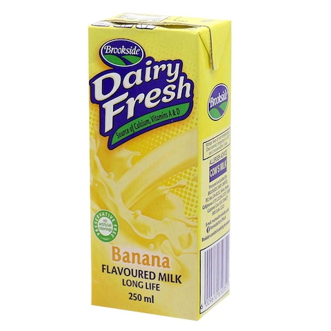 Brookside Dairy Fresh  Banana Flavoured Milk  250ml - Long Life