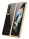 Samsung Galaxy Z Fold 4 Case Luxury Plating Cover with Built-in Screen Protector Glass Hybrid Full Body Protection Flip Cover