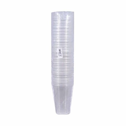 Tiba Plastic Cups- 210 Ml - 50 Pieces
