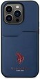 CG Mobile U.S. Polo PU Cardslot DH Hard Case For iPhone 15 Pro Max (Navy)