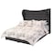 In House Lisbon Velvet Bed Frame - King - 200x200 cm - Dark Gray