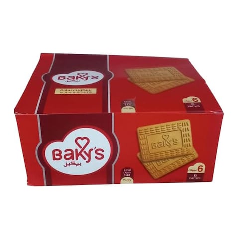 Bakey&#39;s Plain Biscuits - 70 gram - 6 Count
