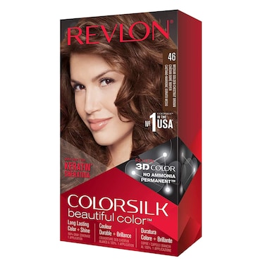 Revlon Colorsilk Beautiful Color Ammonia Free Permanent Haircolor 46 Medium Golden Chestnut Brown