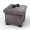 Eccentric Stool Cum End Table with Storage (Grey)