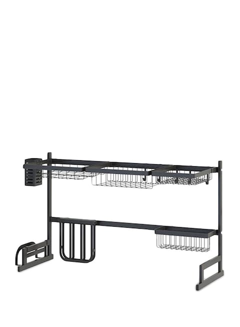 Generic Over The Sink Dish Drainer Drying Rack Black